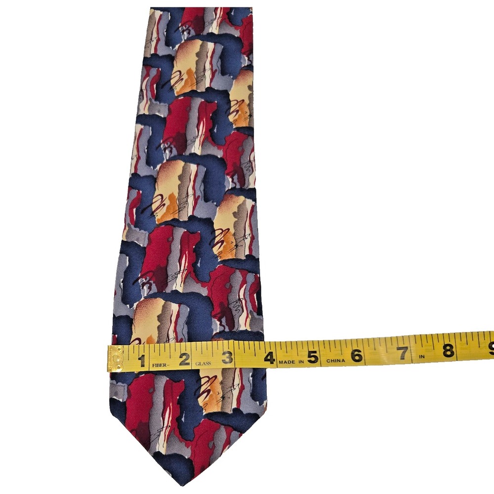 J Garcia Necktie Abstract Colorful Silk Preppy Casual Classiccore Tie 55 x 33.75